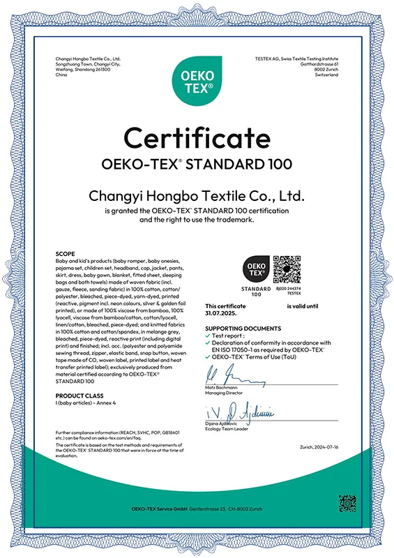 Oeko-Tex Standard 100