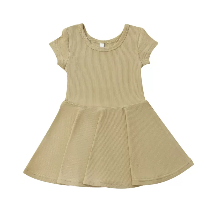 Classic Bamboo-Blend Short-Sleeve Dress
