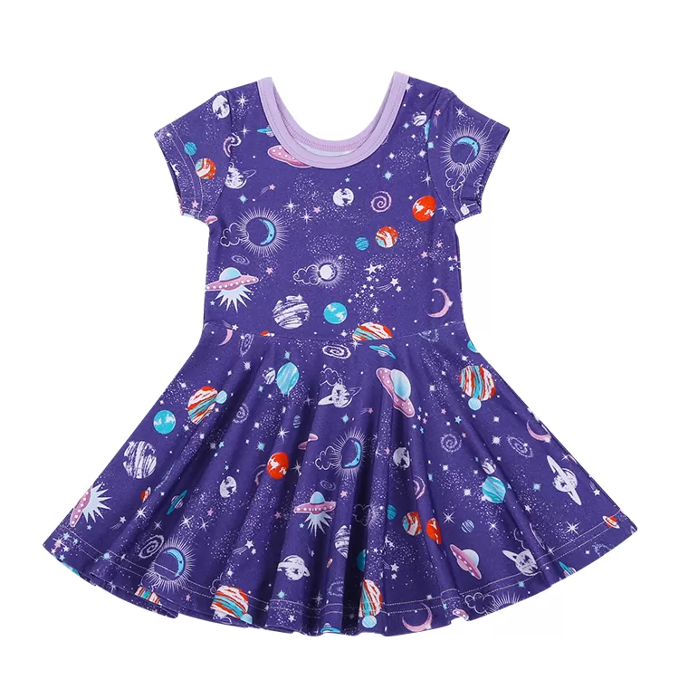 Classic Bamboo-Blend Short-Sleeve Dress