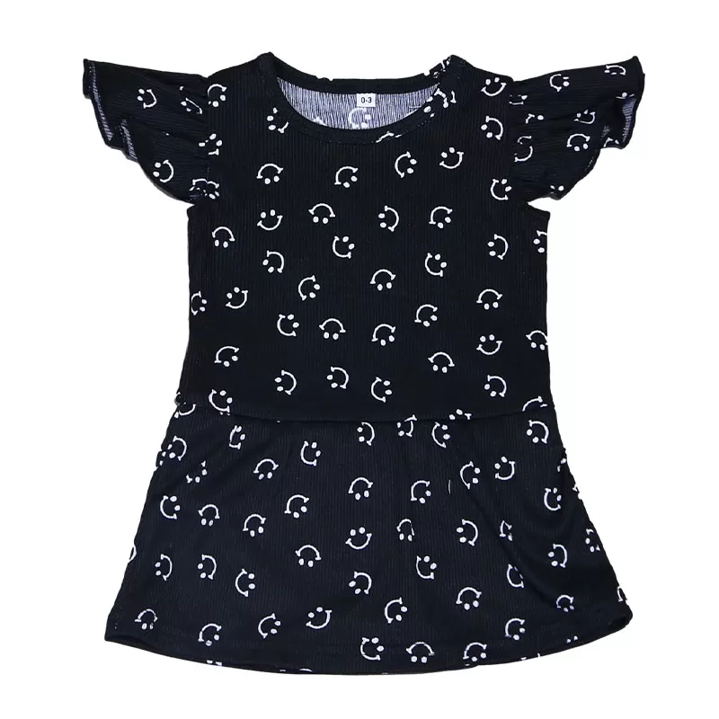 Lace-Trimmed Novelty Dress
