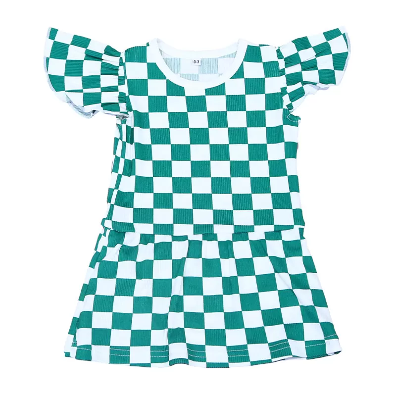 Lace-Trimmed Novelty Dress