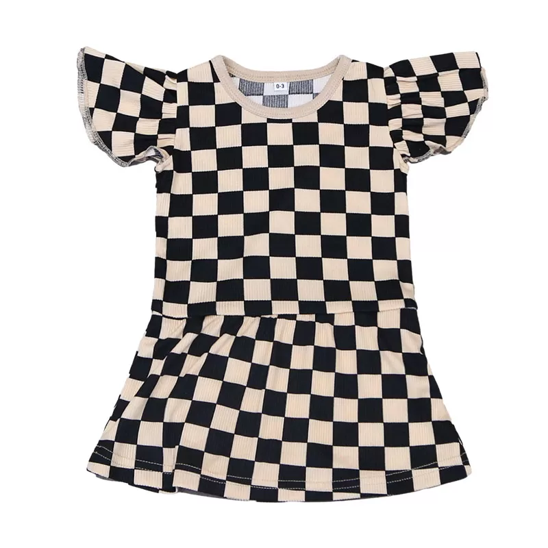 Lace-Trimmed Novelty Dress