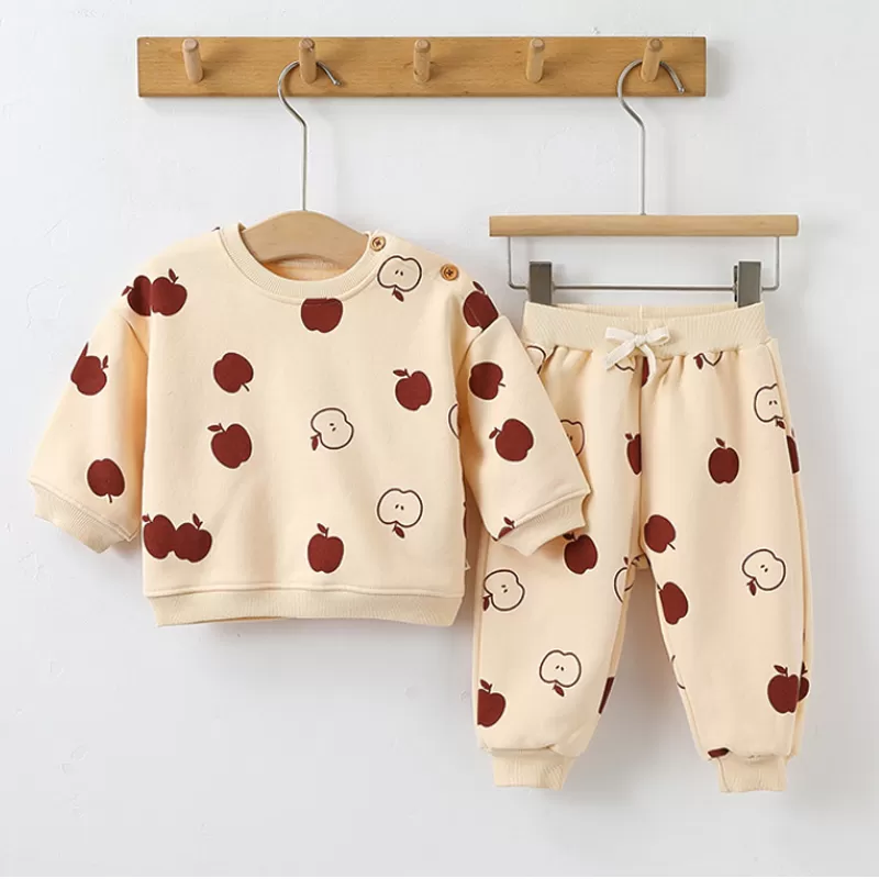 Adjustable Cotton Baby Hoodie Set – Smart Neckline Design