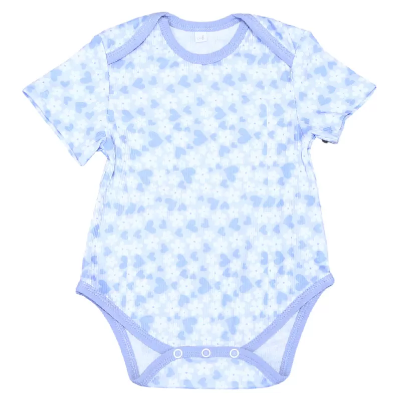 Retro Checkered & Floral Baby Onesie
