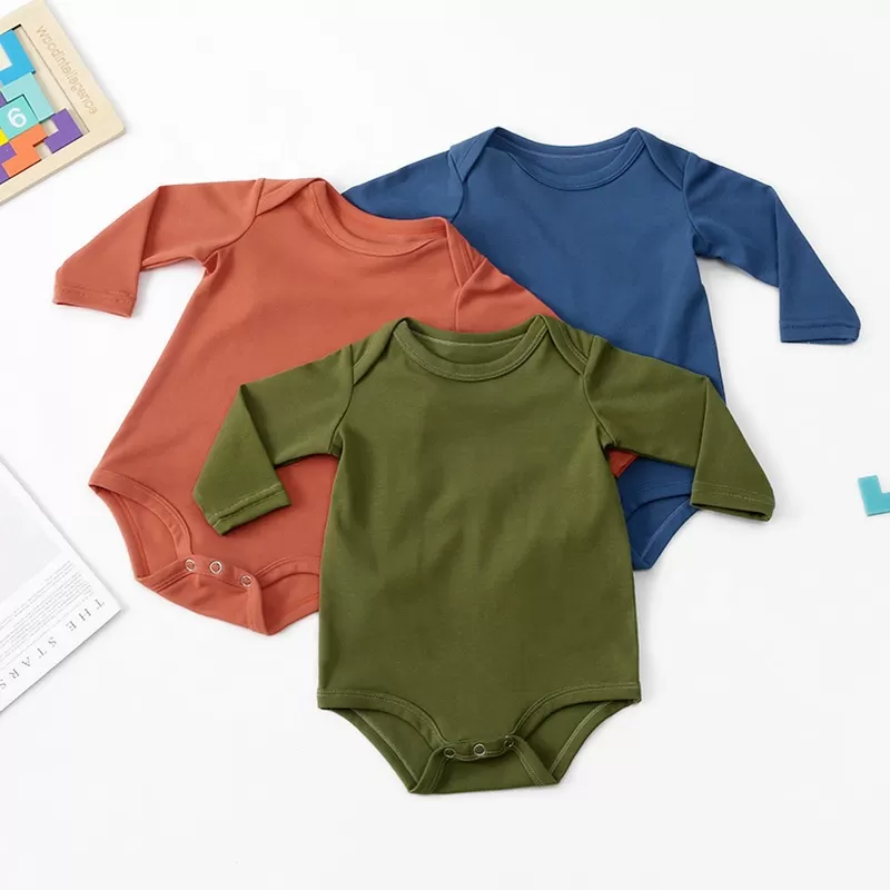 Long-Sleeve Baby Onesie