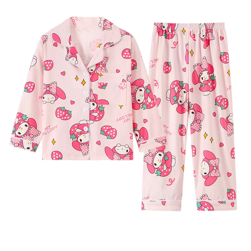 Deluxe Cotton Lace-Neck Baby Pajamas Set – Age 4-12