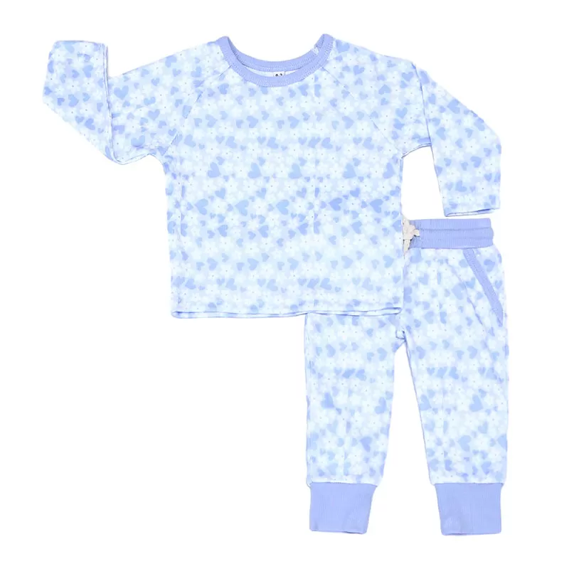 Organic Bamboo Baby Pajamas Set – Retro Checkered Design