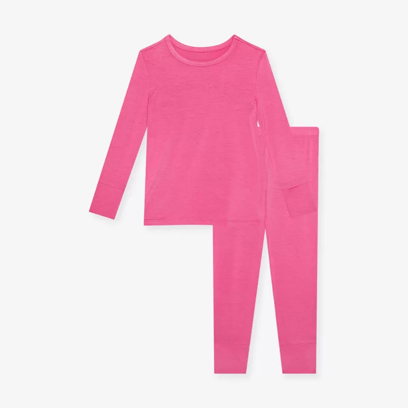 Minimalist Solid-Color Baby Pajamas Set – Customizable Fabrics