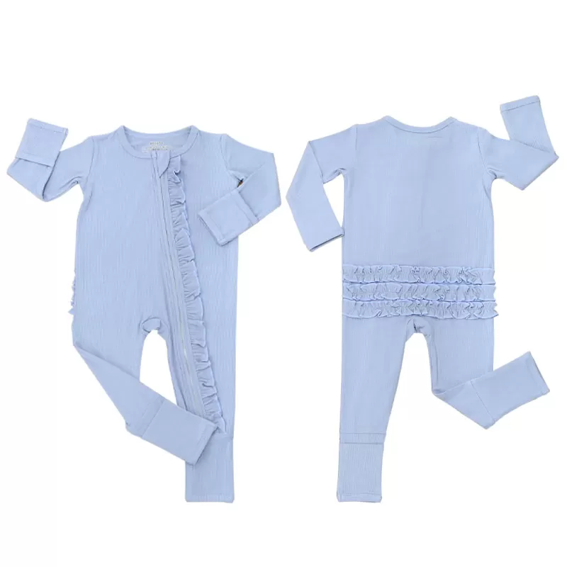Baby Romper – Ruffled Back & Windproof Design