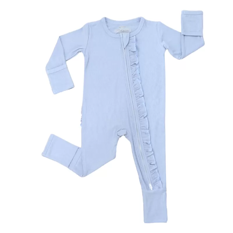 Baby Romper – Ruffled Back & Windproof Design