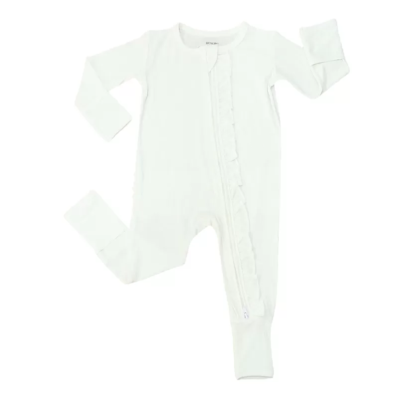 Baby Romper – Ruffled Back & Windproof Design