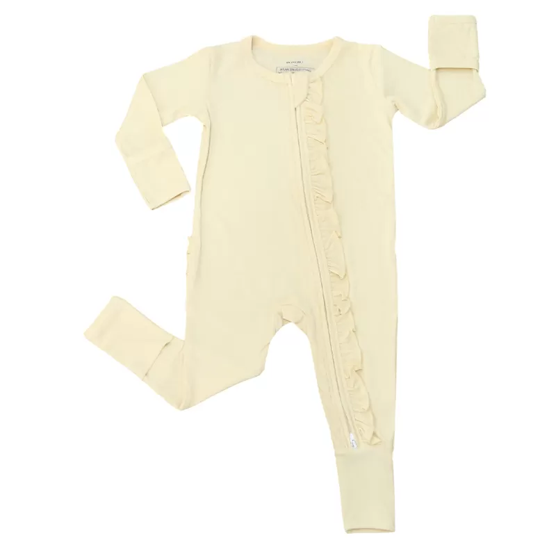 Baby Romper – Ruffled Back & Windproof Design