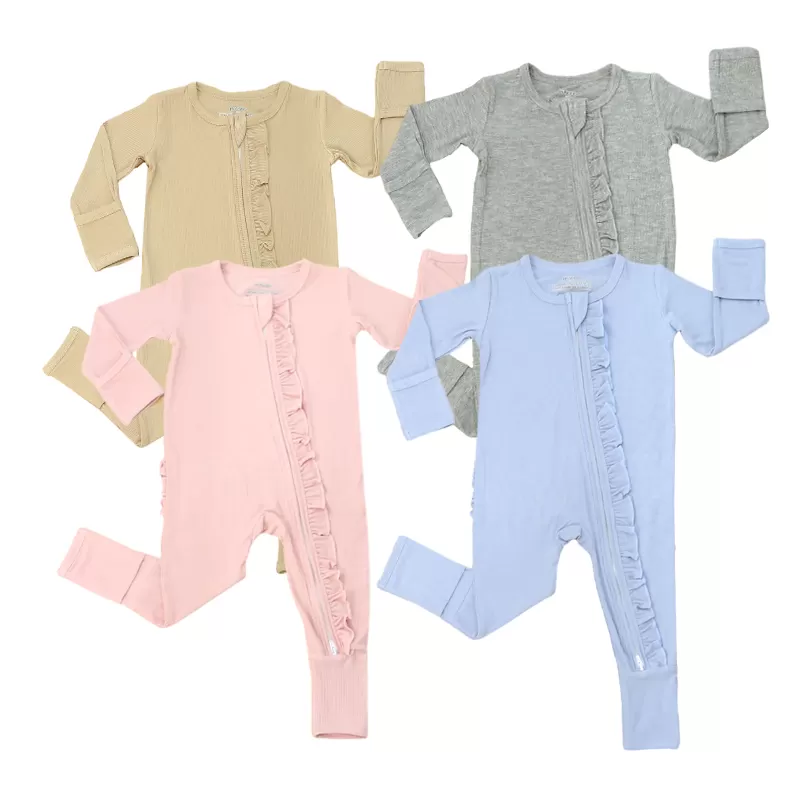Baby Romper – Ruffled Back & Windproof Design