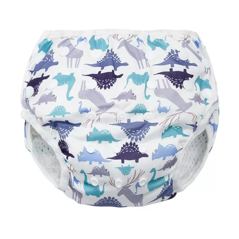 Adjustable Button-Fastened Baby Swimwear