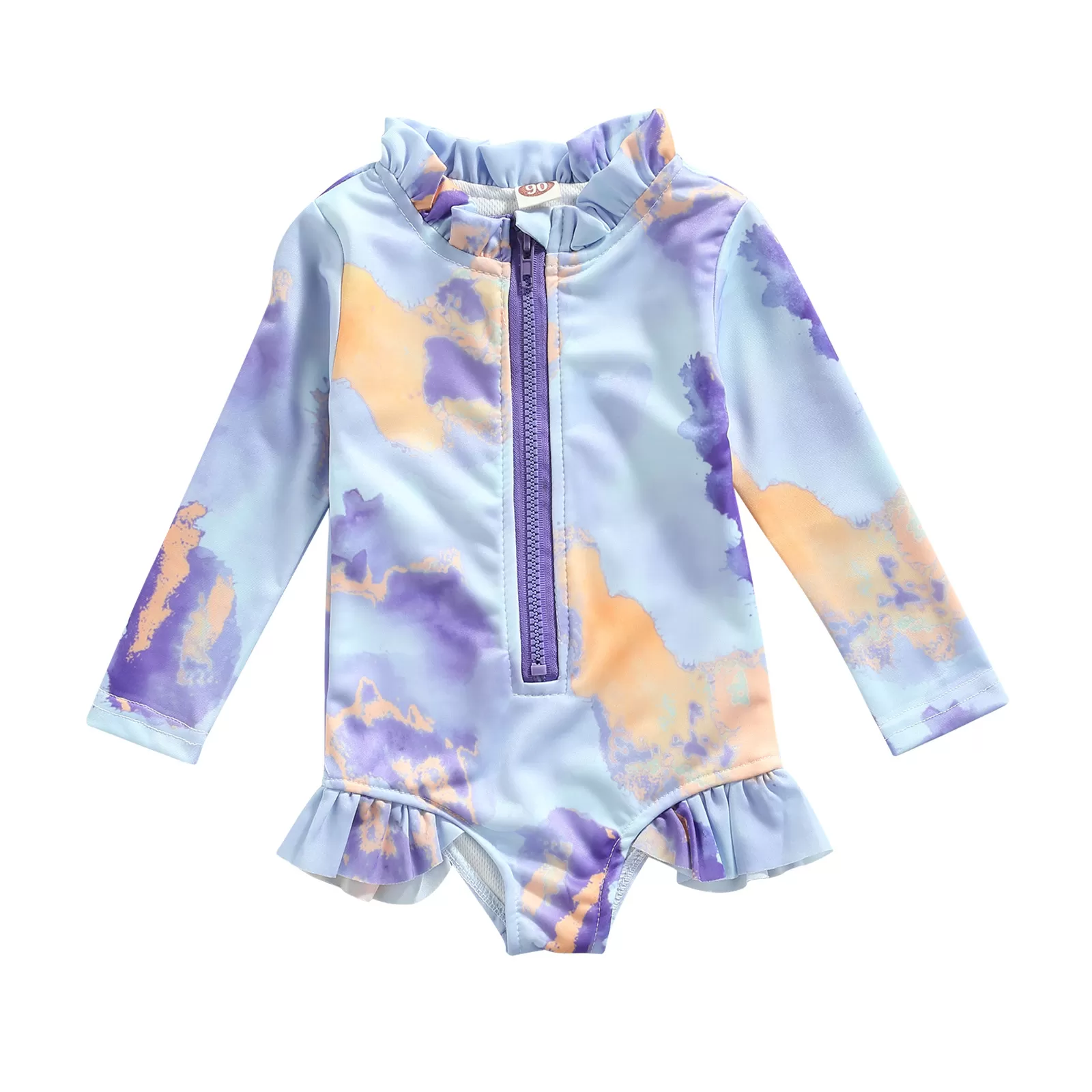 Long-Sleeve UV-Protective Baby Swimwear