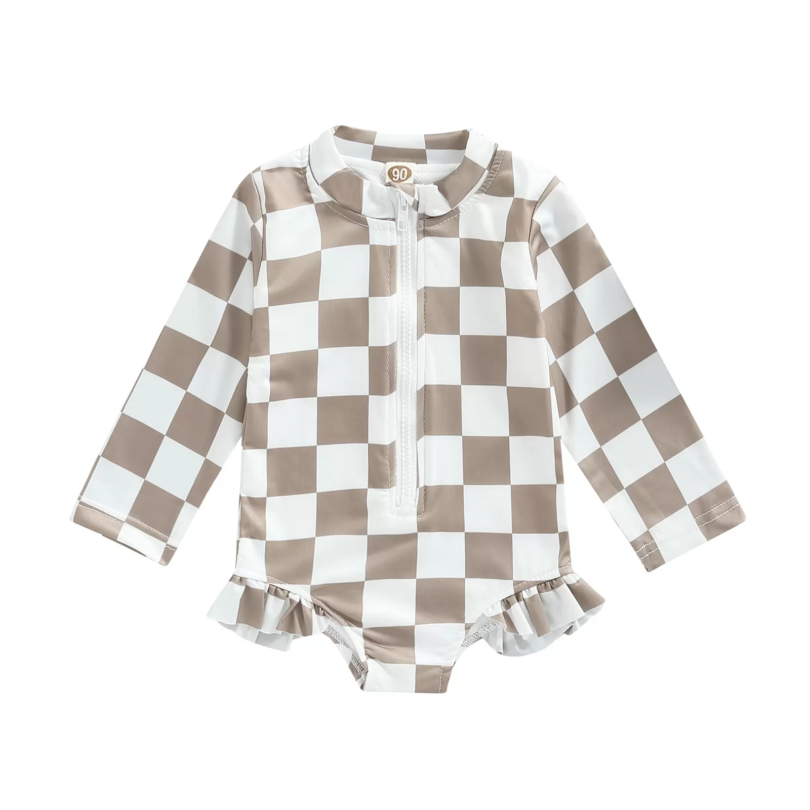 Long-Sleeve UV-Protective Baby Swimwear