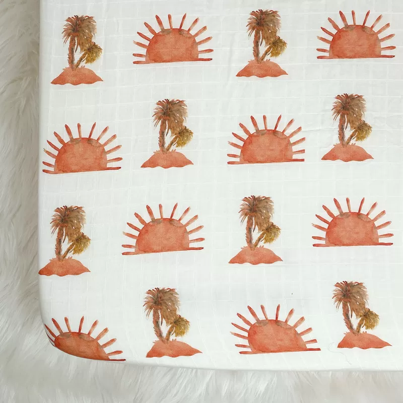 Sunset Safari Cuddle Baby Bed Sheet