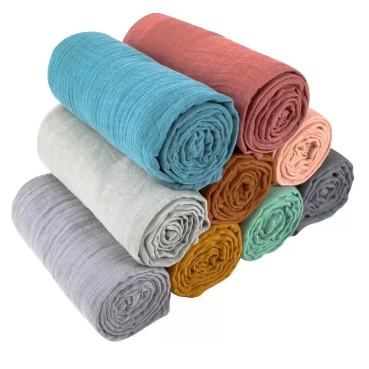 Multi-Color Muslin Baby Blanket Collection