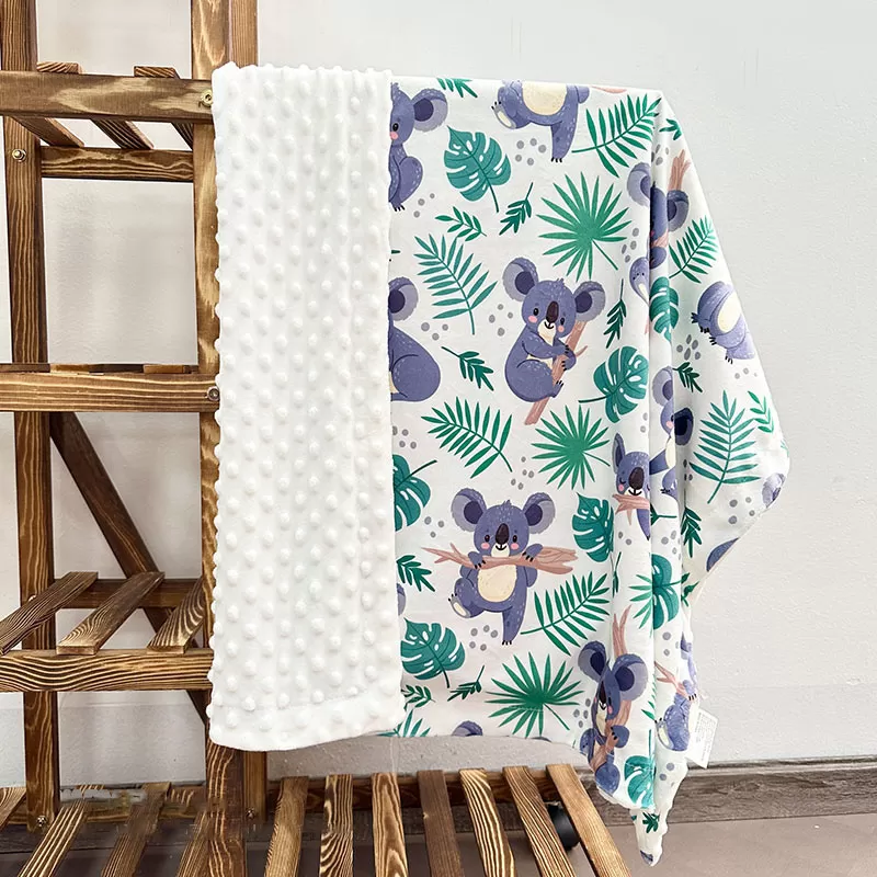 Calming Dot-Texture Baby Bean Blanket