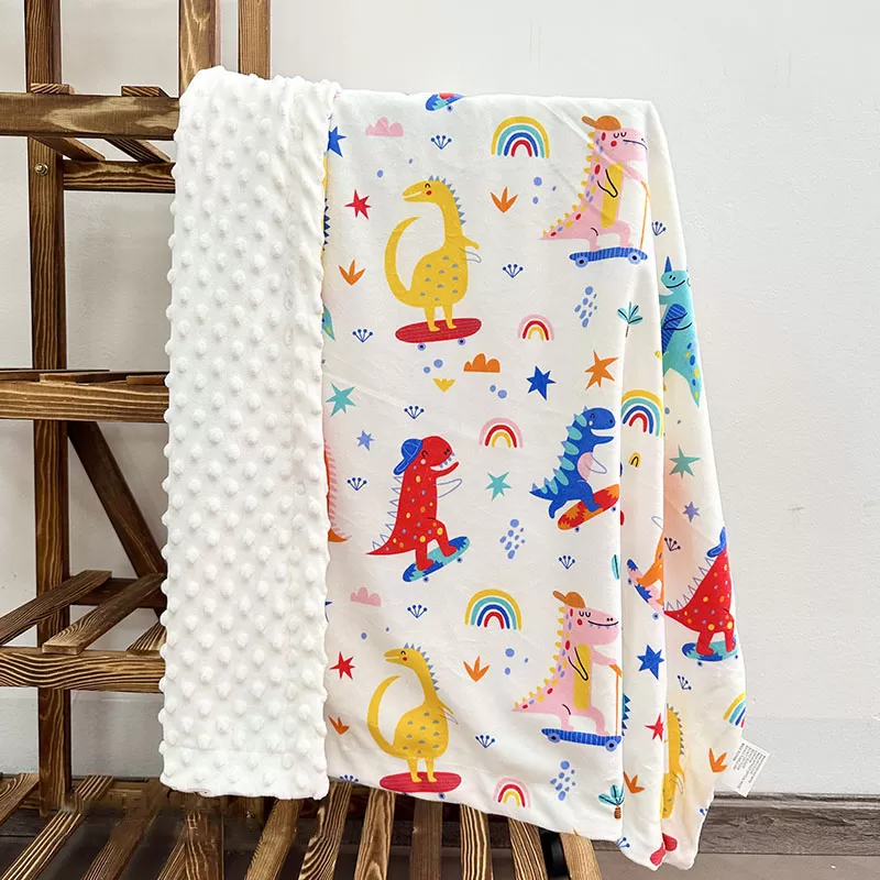 Calming Dot-Texture Baby Bean Blanket