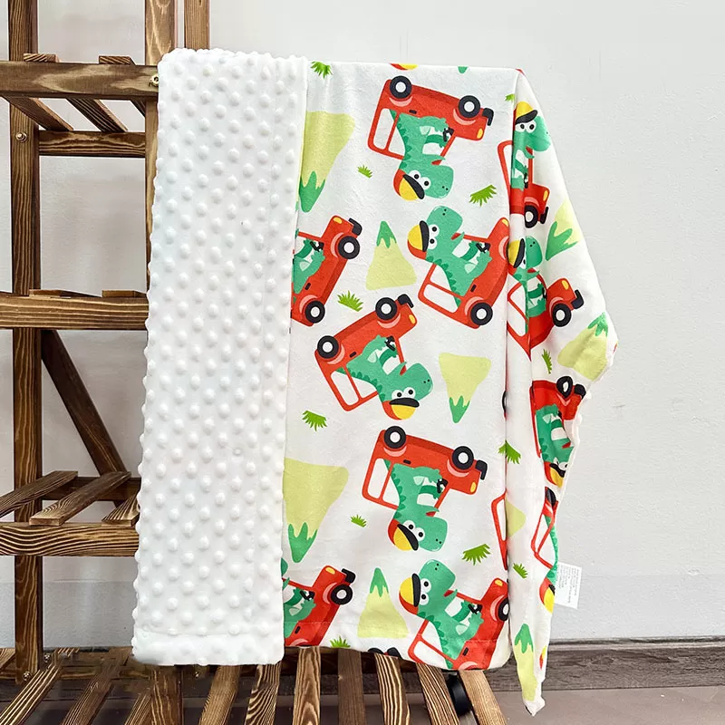 Calming Dot-Texture Baby Bean Blanket