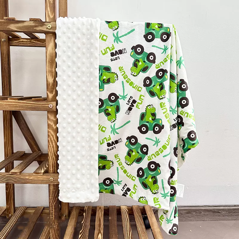 Calming Dot-Texture Baby Bean Blanket