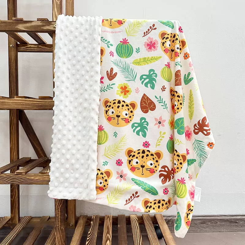 Calming Dot-Texture Baby Bean Blanket