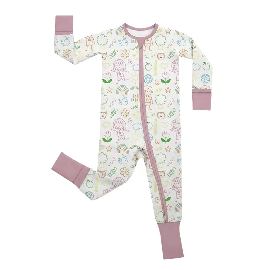 Baby Romper-Jumpsuit-95%Bamboo-5%Spandex-Fabric