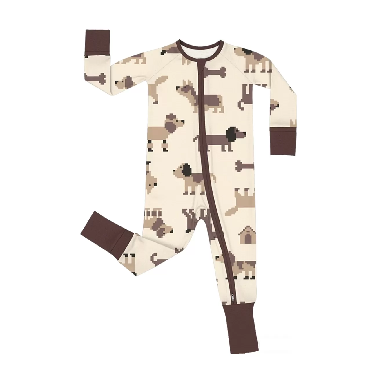 baby jumpsuit YKK 2-way zipper