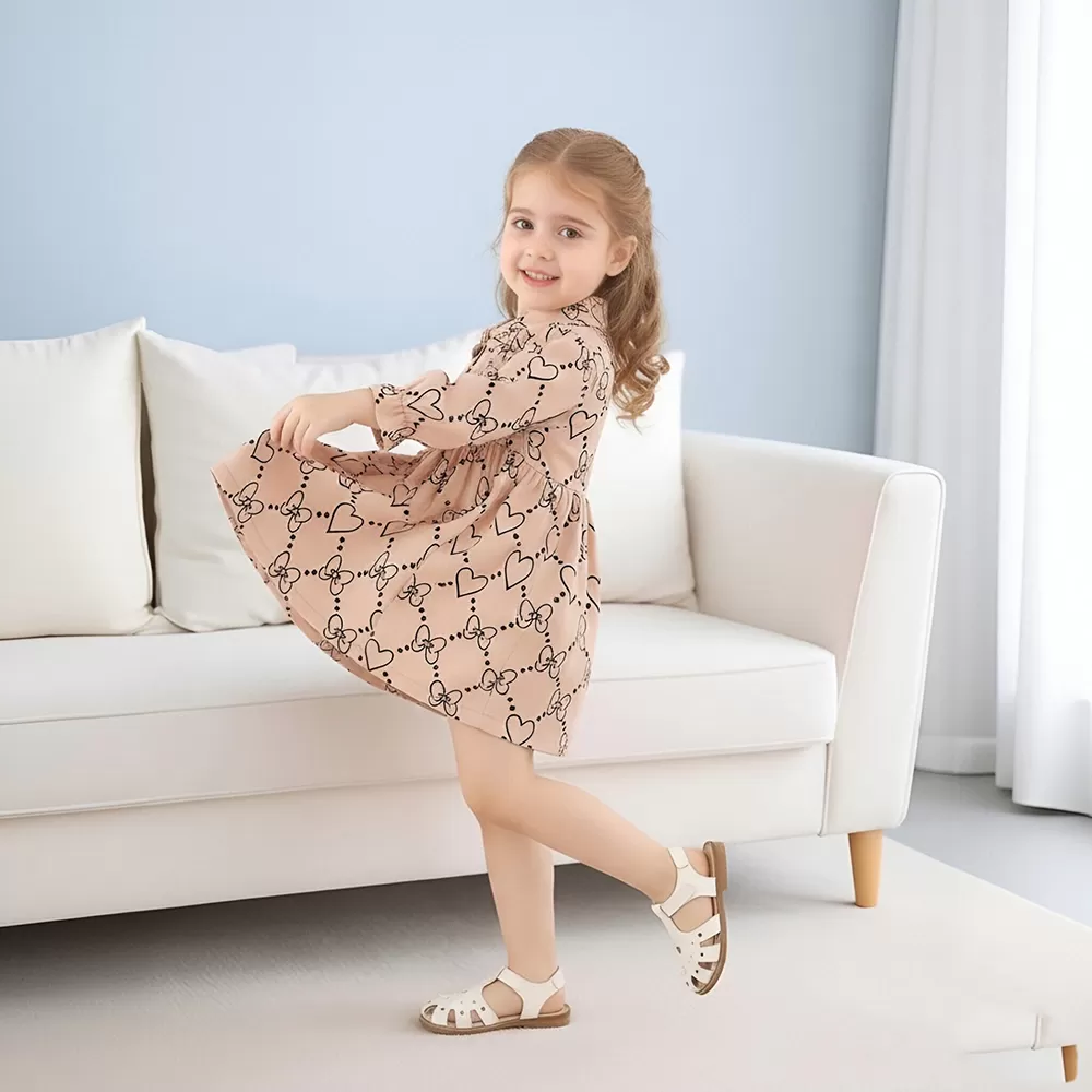 Girl Dress Party Long Sleeve Sundresses