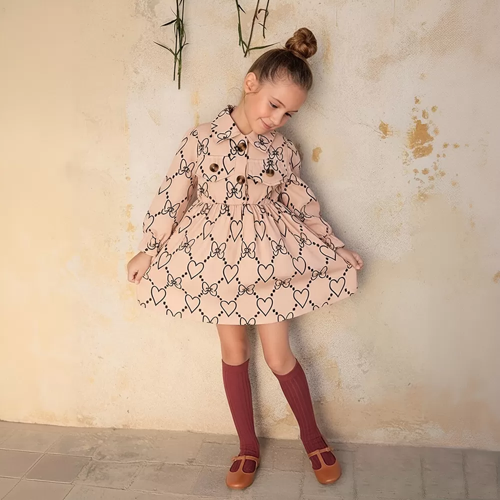 Girl Dress Party Long Sleeve Sundresses