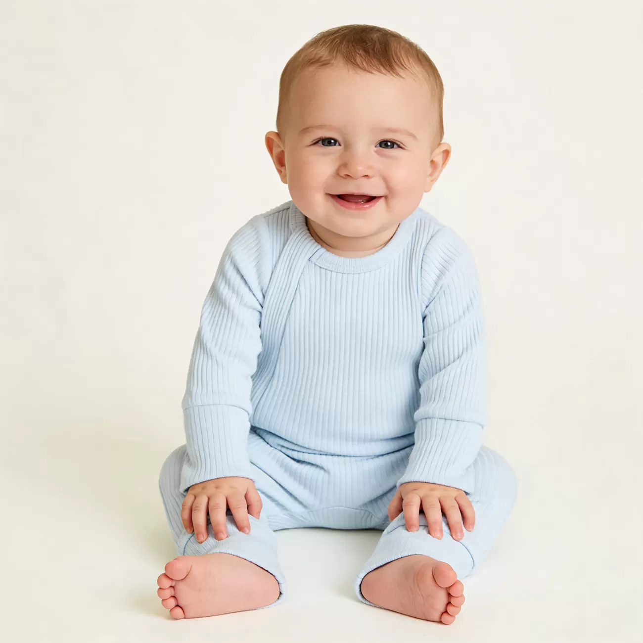 Custom New Born Baby Jumpsuit 2 Way Zipper Romper Unisex