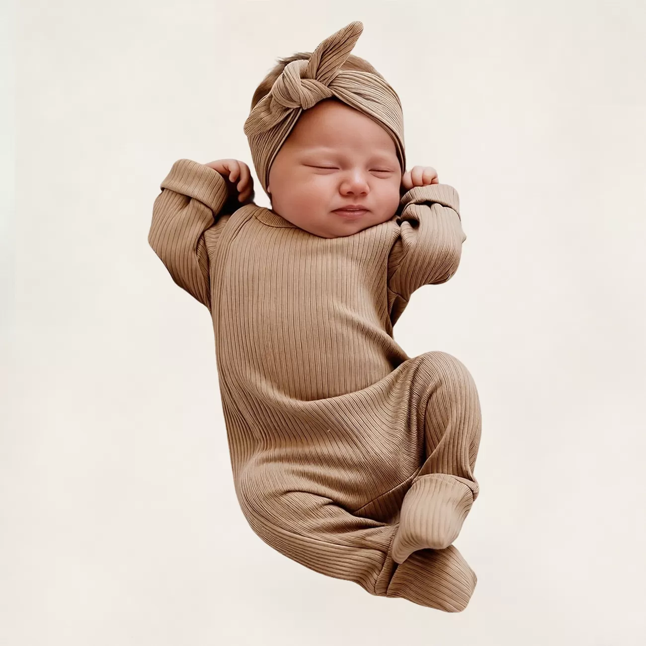 Custom Baby Bodysuit Jumpsuit Zipperd Newborn Footie Solid