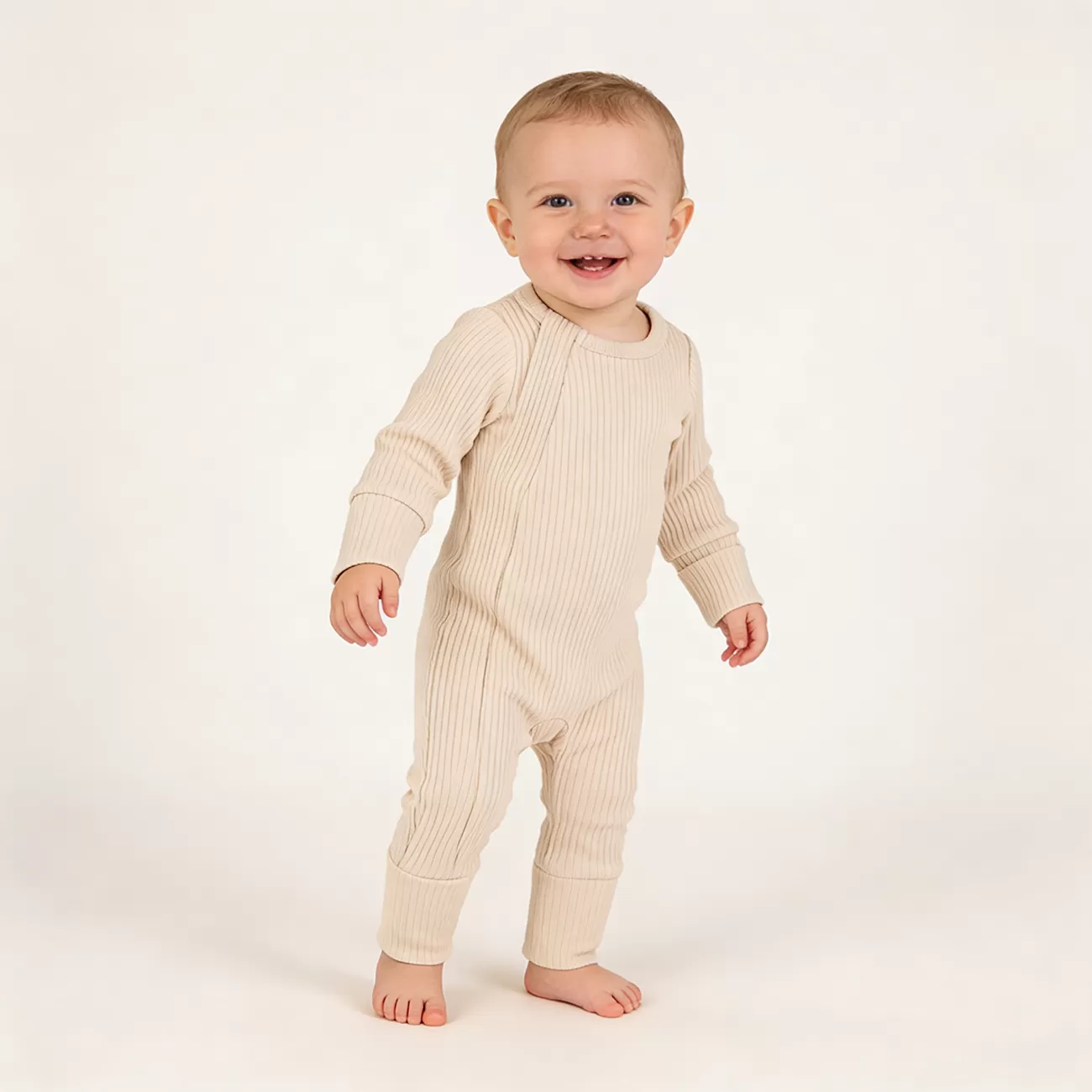 Baby Romper Zipper Ribbed Baby Clothes For Newborn 1-12 Month