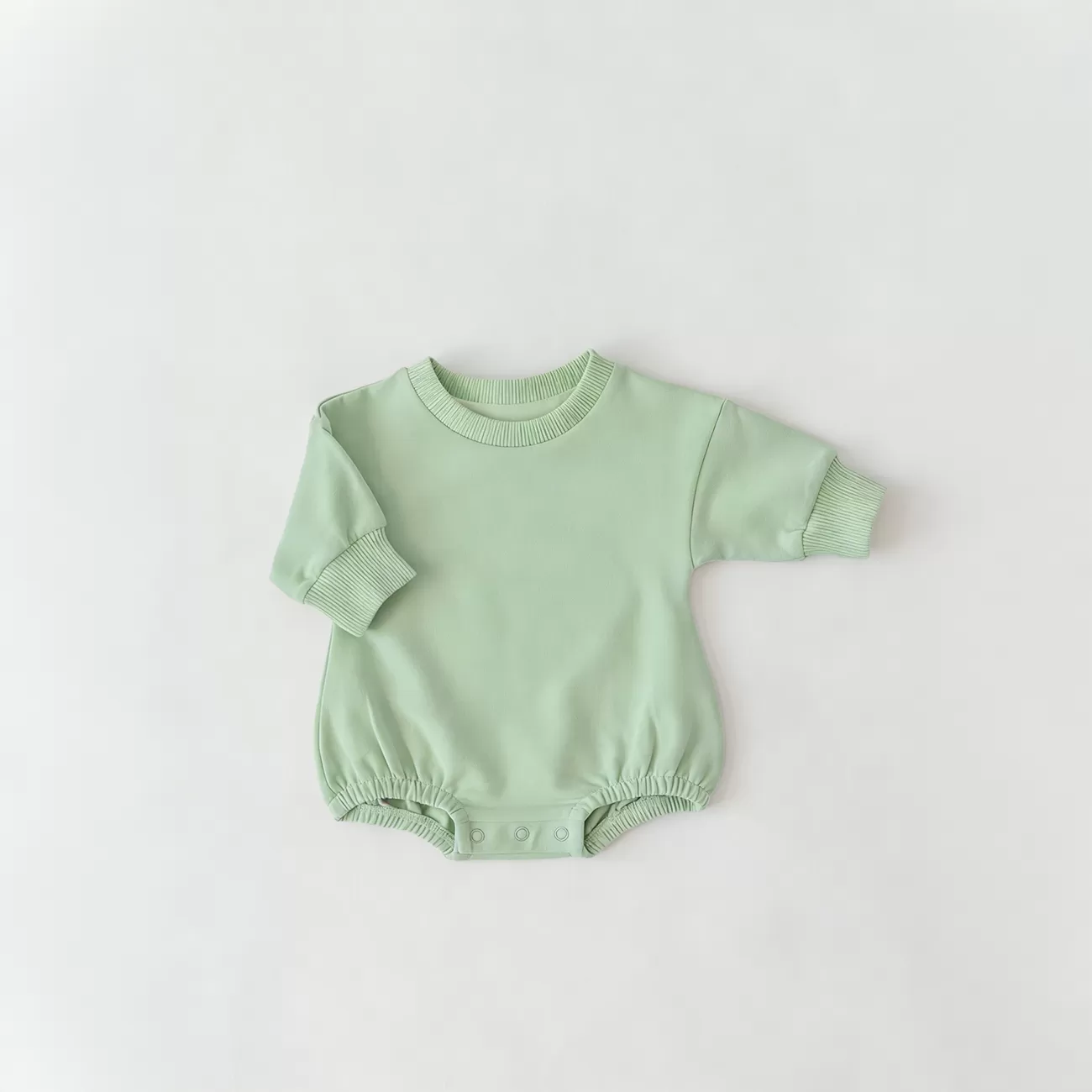 New Born Baby Onesies Bamboo Pajamas Jumper Long Sleeved Bubble Romper