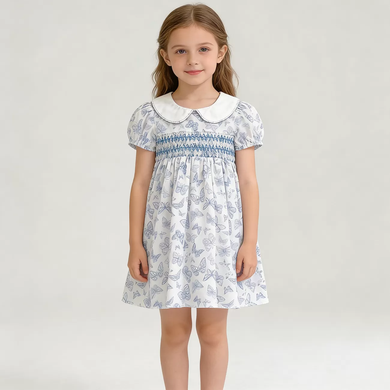 Custom Kid Dress Peter Pan Collar Baby Toddler Onesie