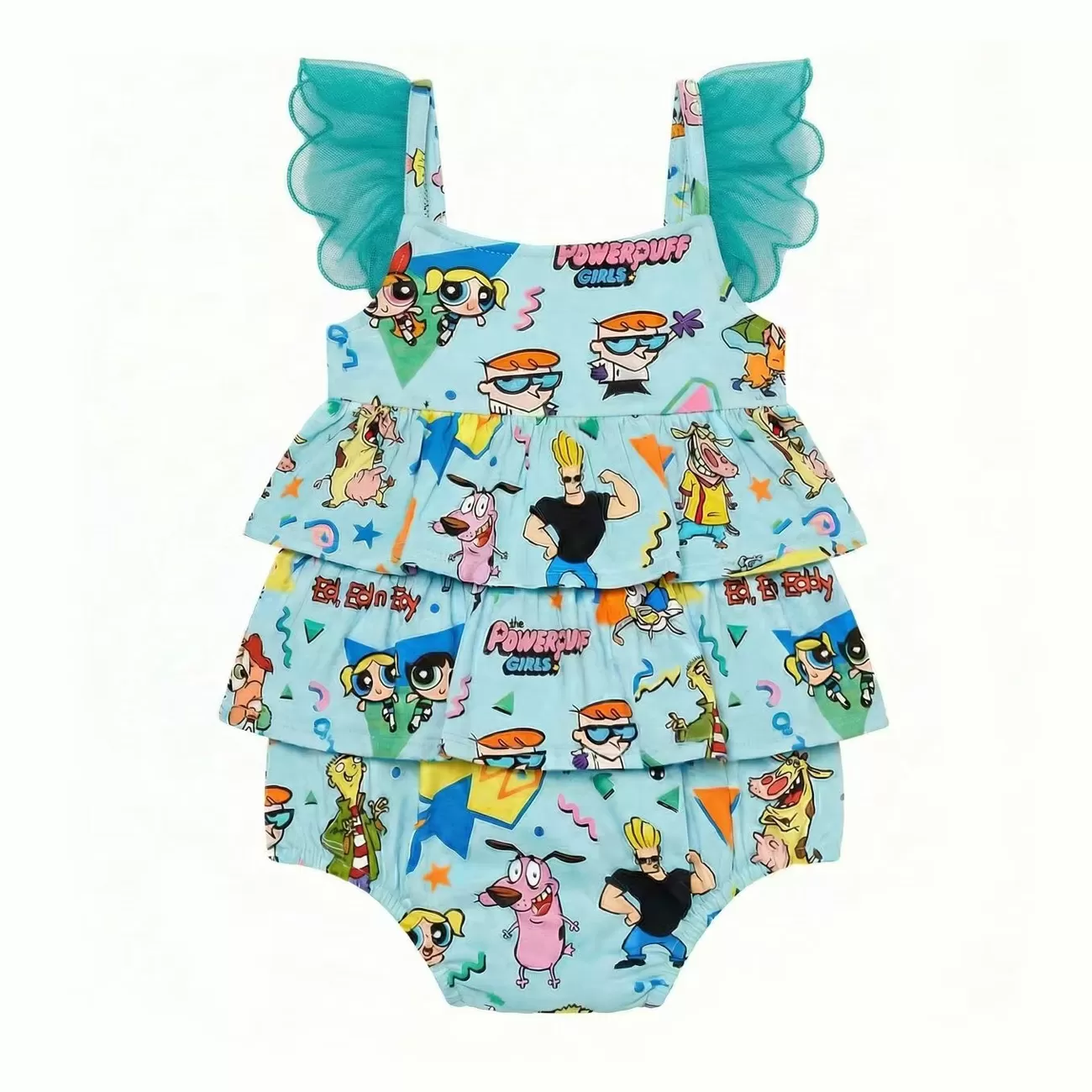 Baby Clothes Boy Girls Onesie Ruffle Sleeve for 0-24M