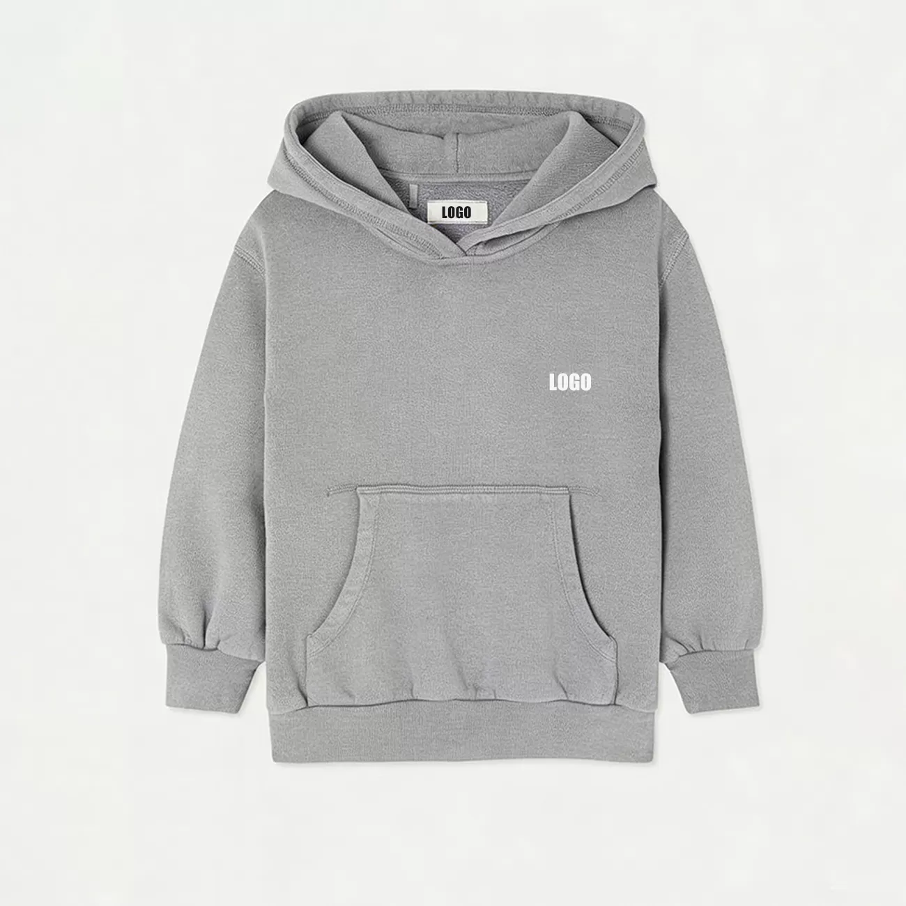 Custom Kid Sweatshirt With Hood Plain Color Kid Hoodie