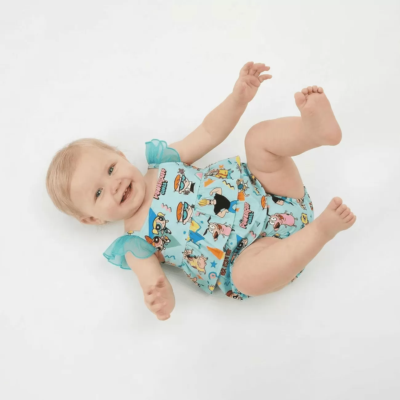 Baby Clothes Boy Girls Onesie Ruffle Sleeve for 0-24M