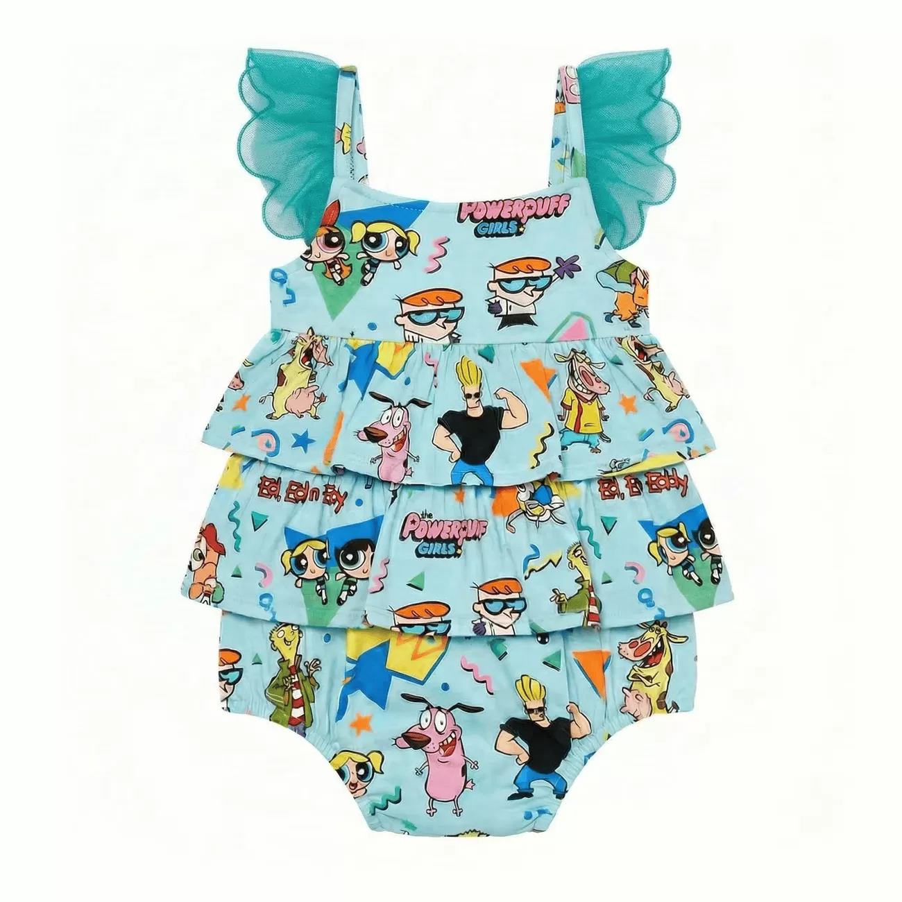 Baby Clothes Boy Girls Onesie Ruffle Sleeve for 0-24M