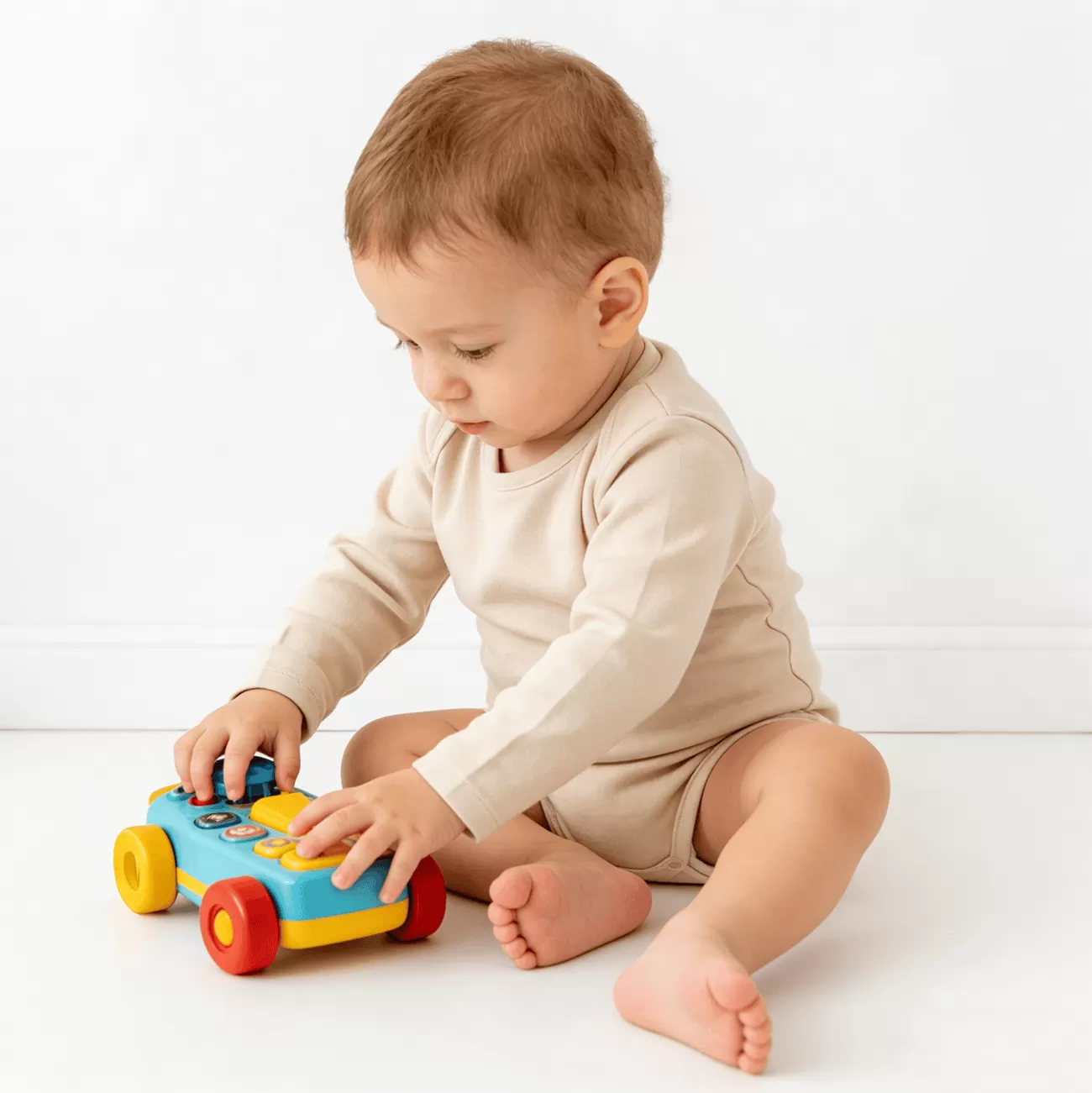 Newborn Baby Onesie Bodysuit Plain Color For 0-24 Month