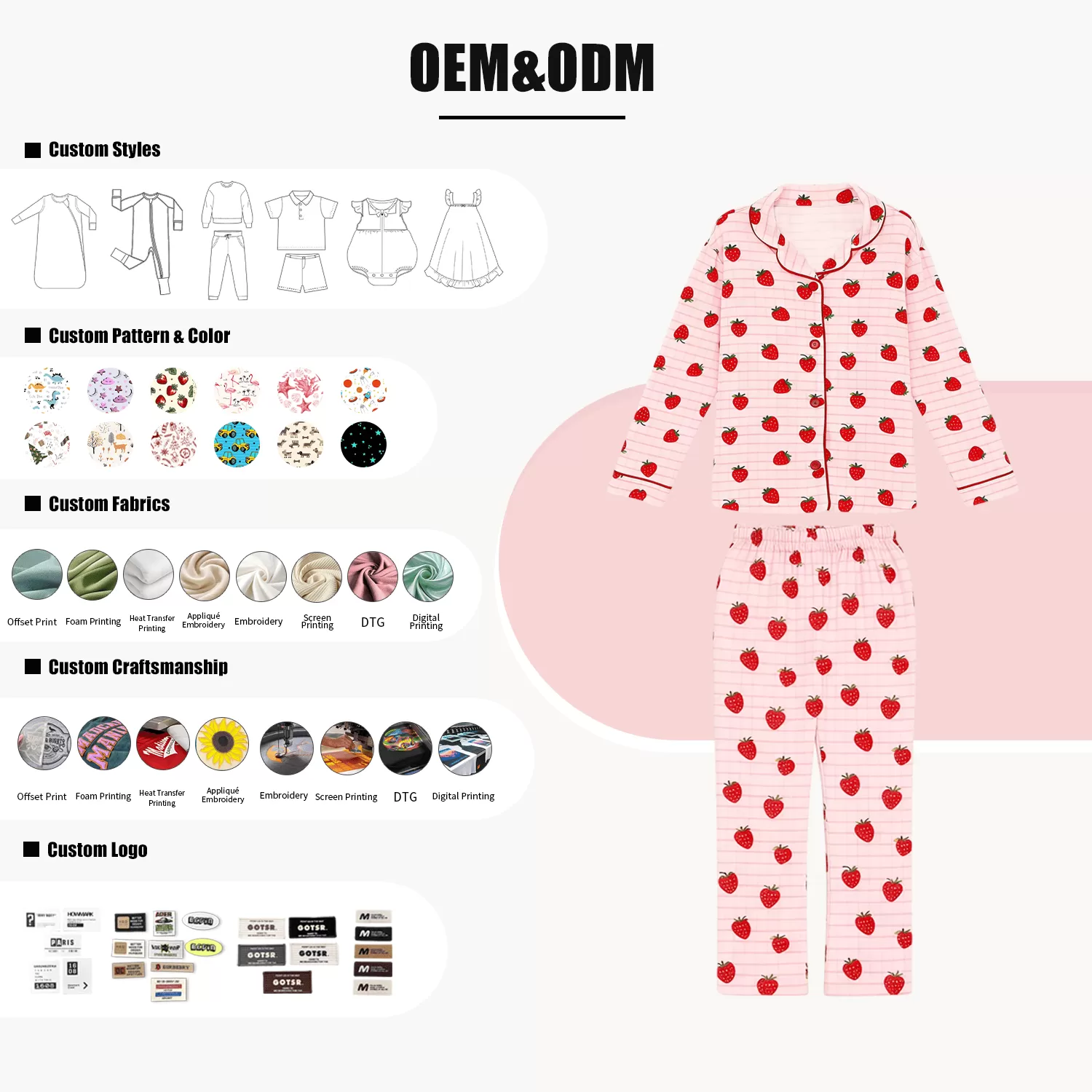 Kid Pajamas Sets Wholesale Boys Girls Sleepwear