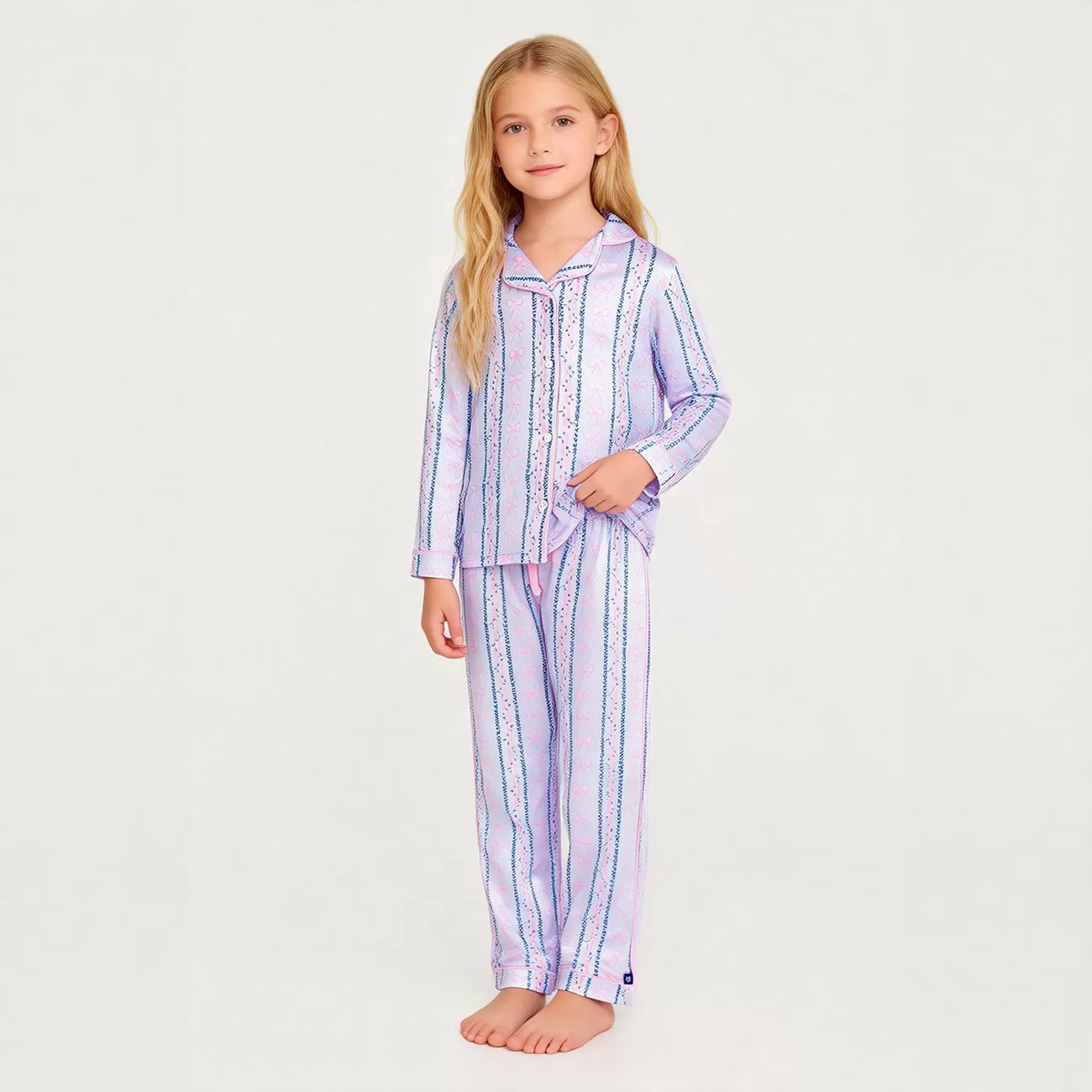 Custom Kid Pyjamas Sets Bamboo Spandex Loungewear