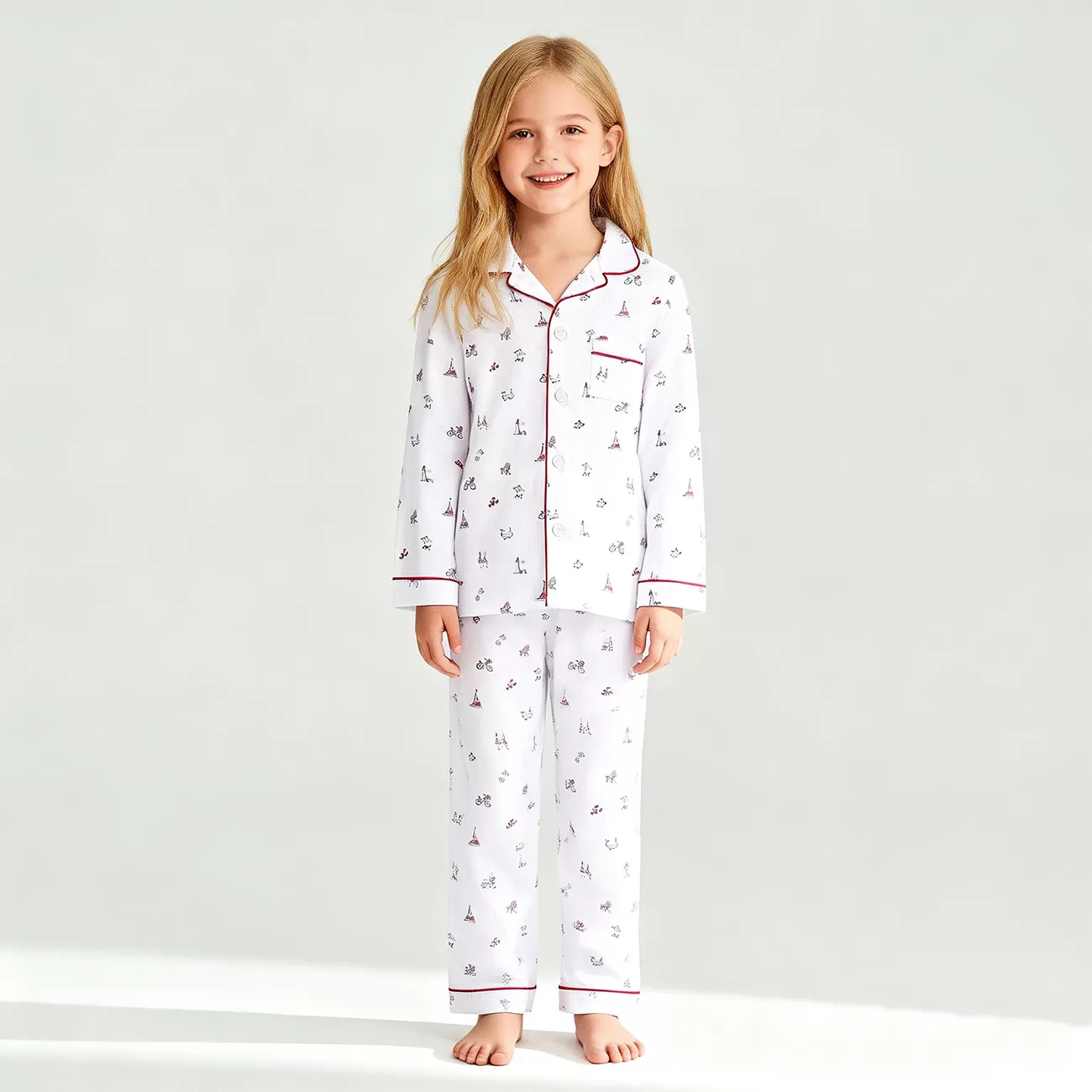 Custom Kid Pyjamas Sets Bamboo Spandex Loungewear