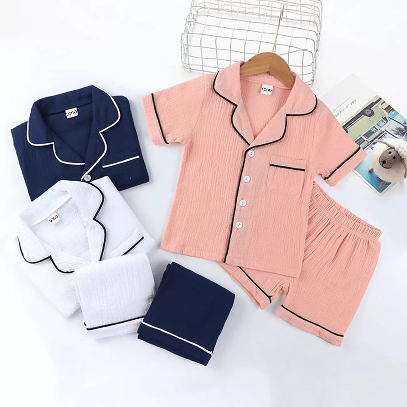 Custom Kid pajamas Sets Children Sleepwear 100% Cotton Pjs For Teenagers