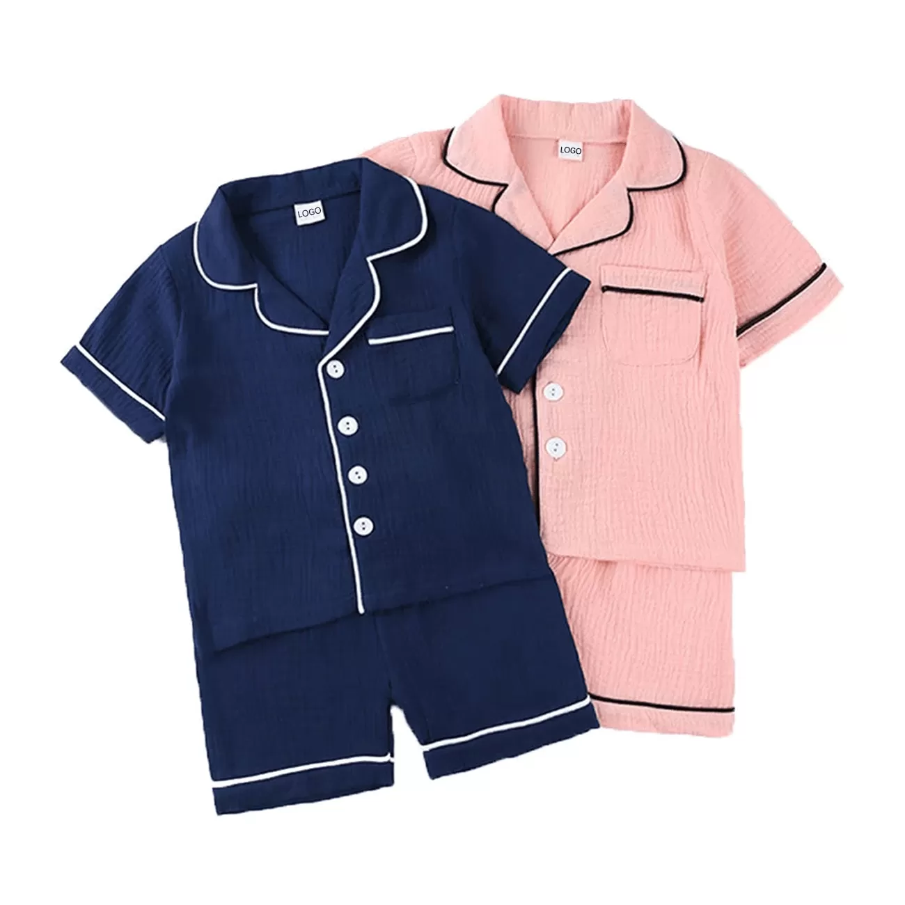 Custom Kid pajamas Sets Children Sleepwear 100% Cotton Pjs For Teenagers