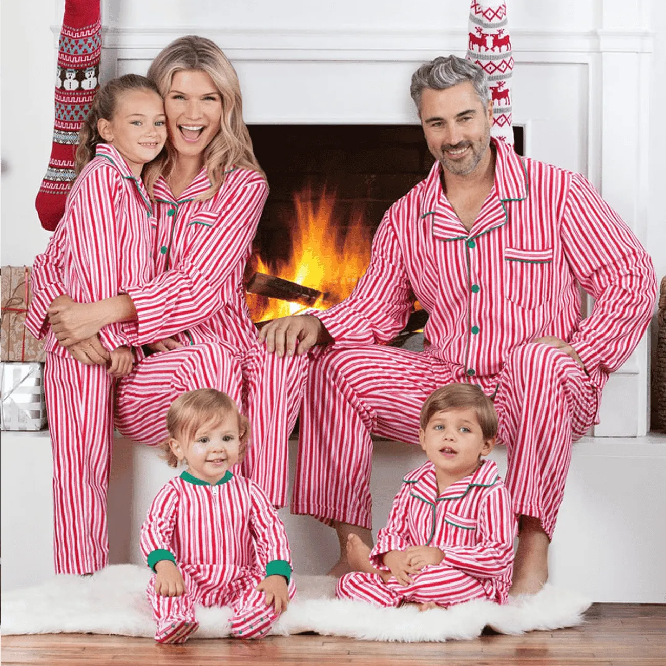Designer Family Matching Outfits Private Logo Family Nightwear