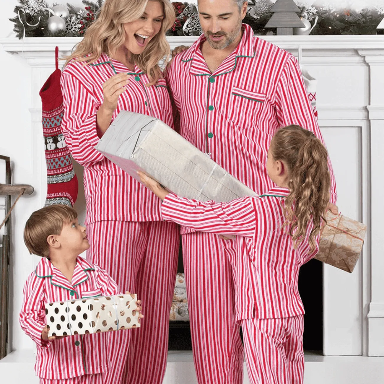 Designer Family Matching Outfits Private Logo Family Nightwear