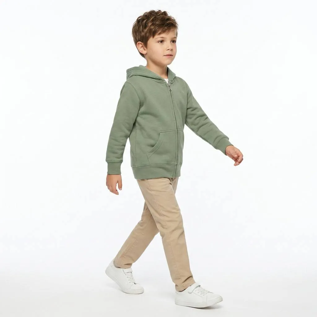 Custom Kid Hoodie Sets Zipper Sweatshirts With Hoodie