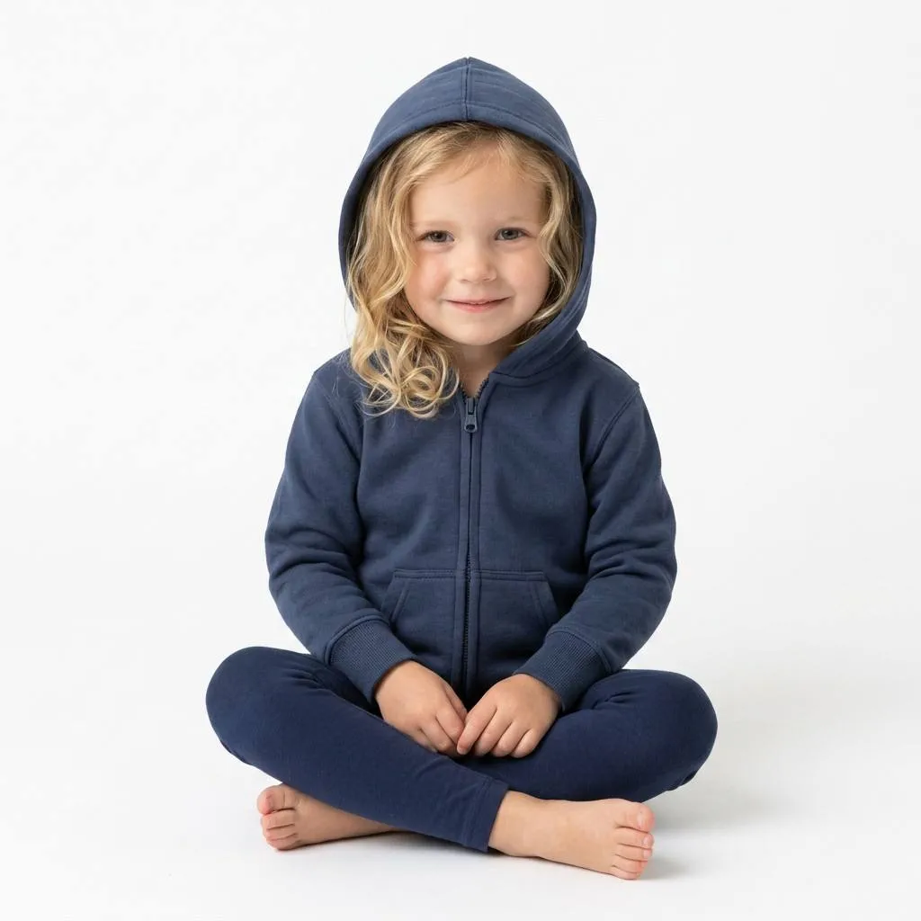 Custom Kid Hoodie Sets Zipper Sweatshirts With Hoodie